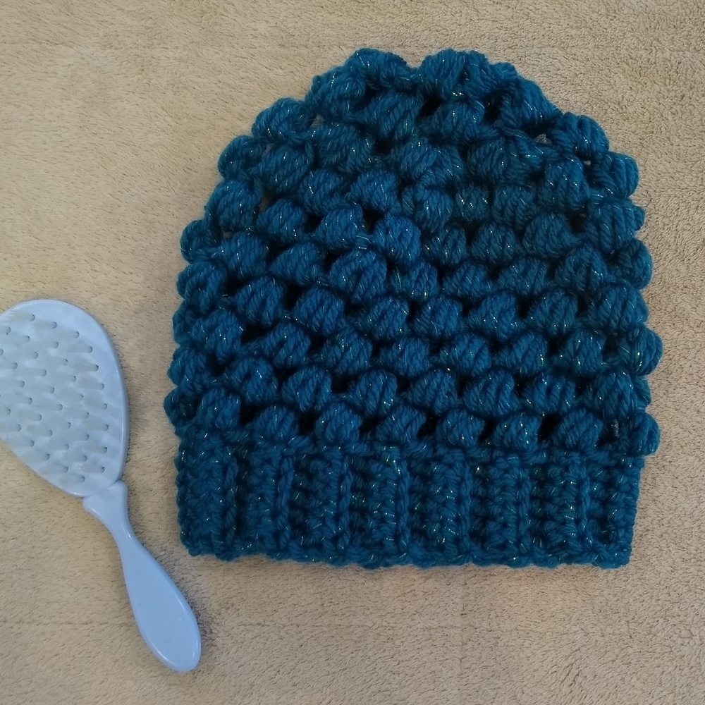 Newborn-3 months hunter green beanie